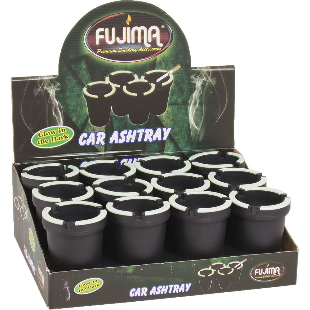 Fujima Glow Car Ashtray - Bulk 12 Pack